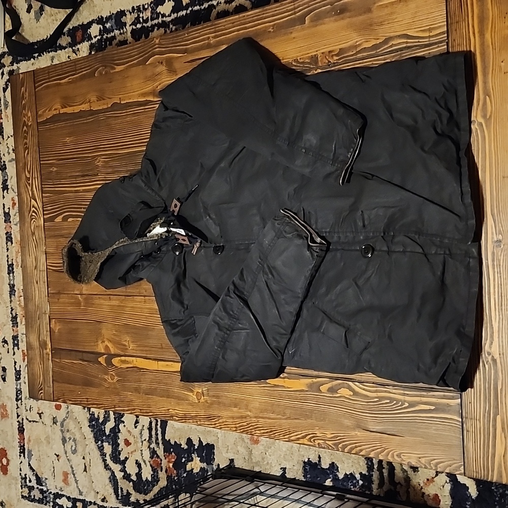 J. Crew waxed canvas coat with sherpa lining